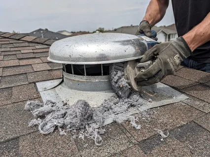 Cleaning Dryer Vent On Roof in West Carson