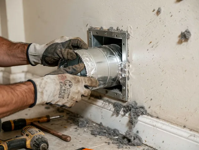 Professional dryer vent repair and installation by West Carson Dryer Vent Cleaning in West Carson